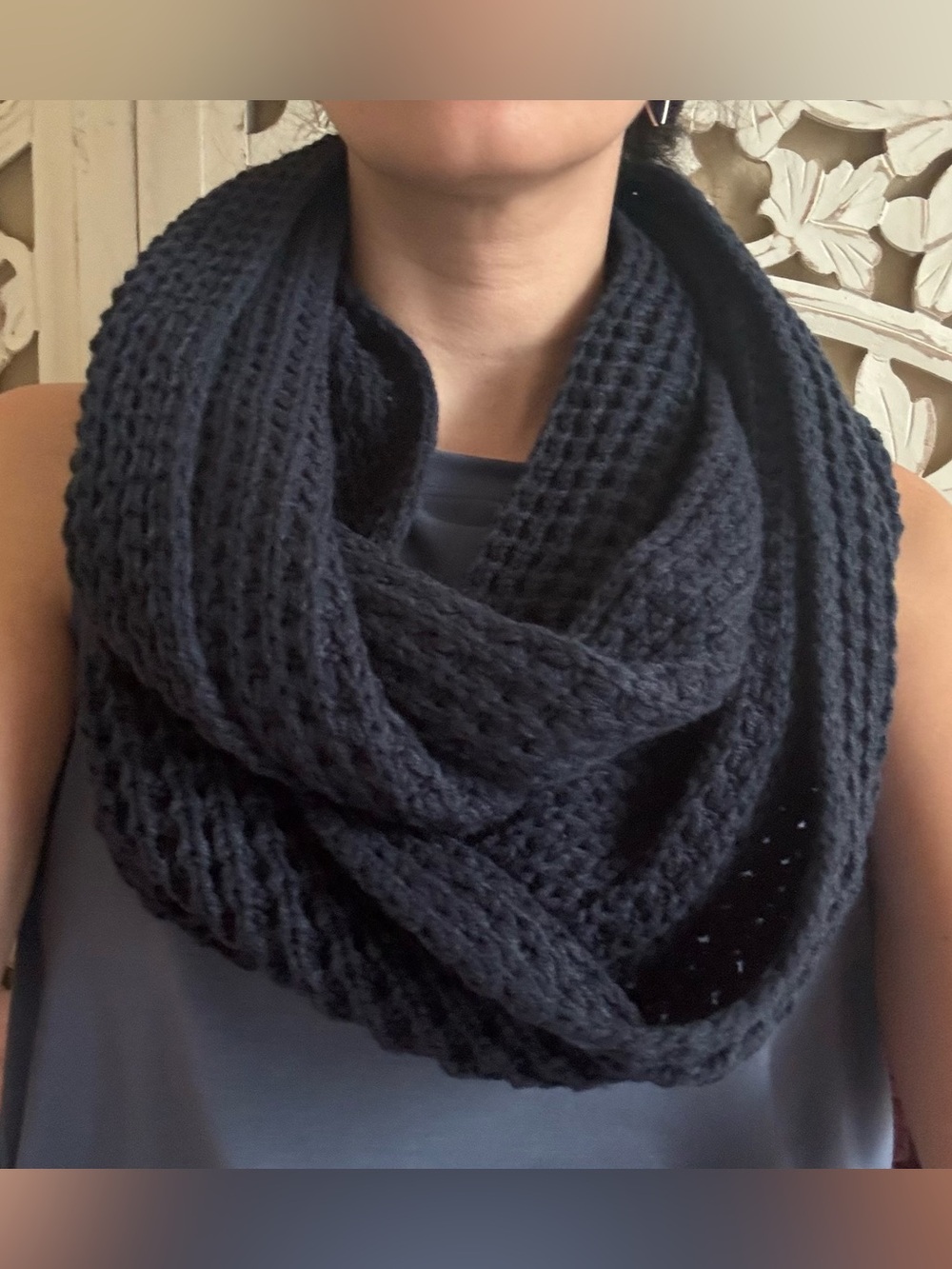 Navy Infinity Scarf